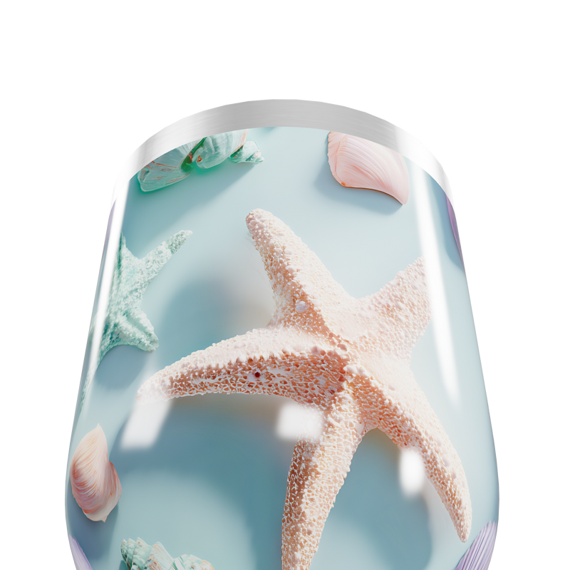 Copo Térmico Slim - Estampa Marinha Azul