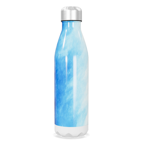 Garrafa Inox - Azul Marmorizada