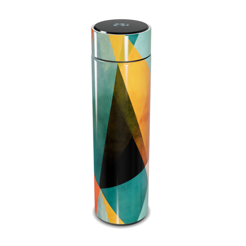 Garrafa Térmica Touch - Design Geométrico Colorido