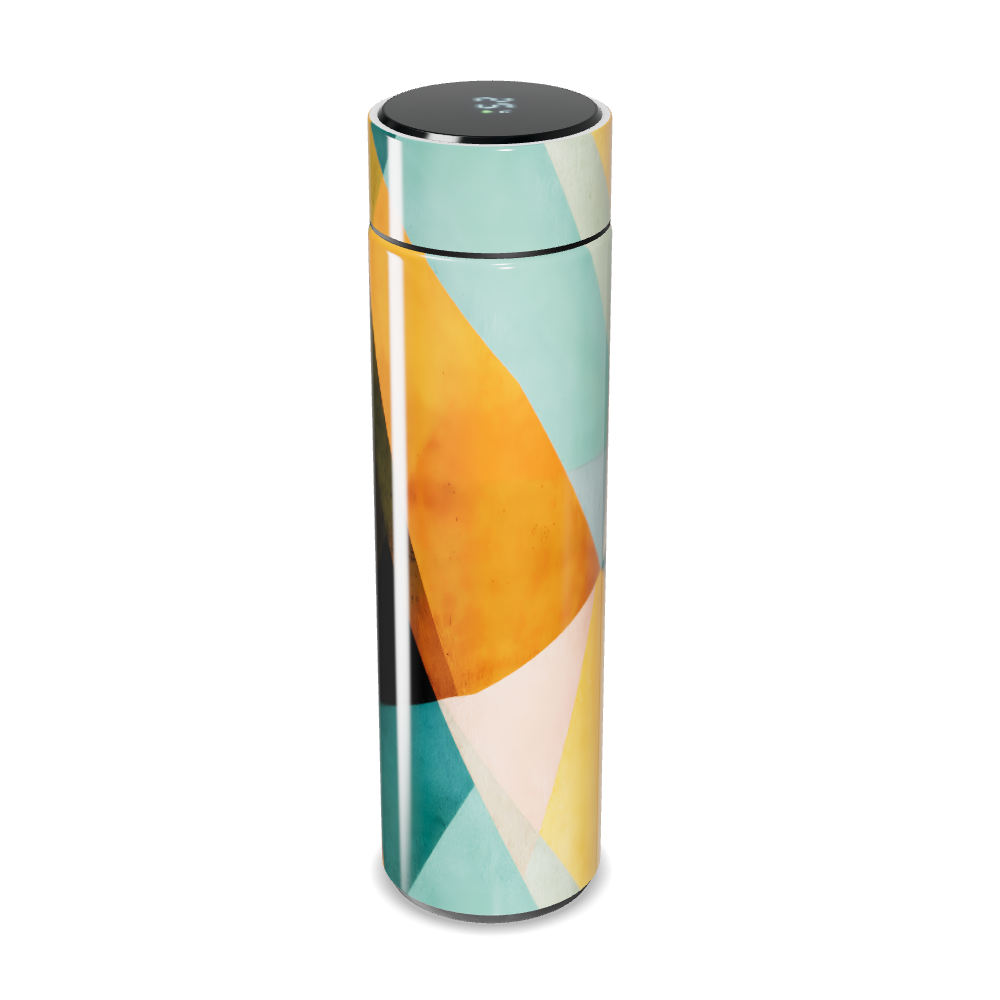 Garrafa Térmica Touch - Design Geométrico Colorido