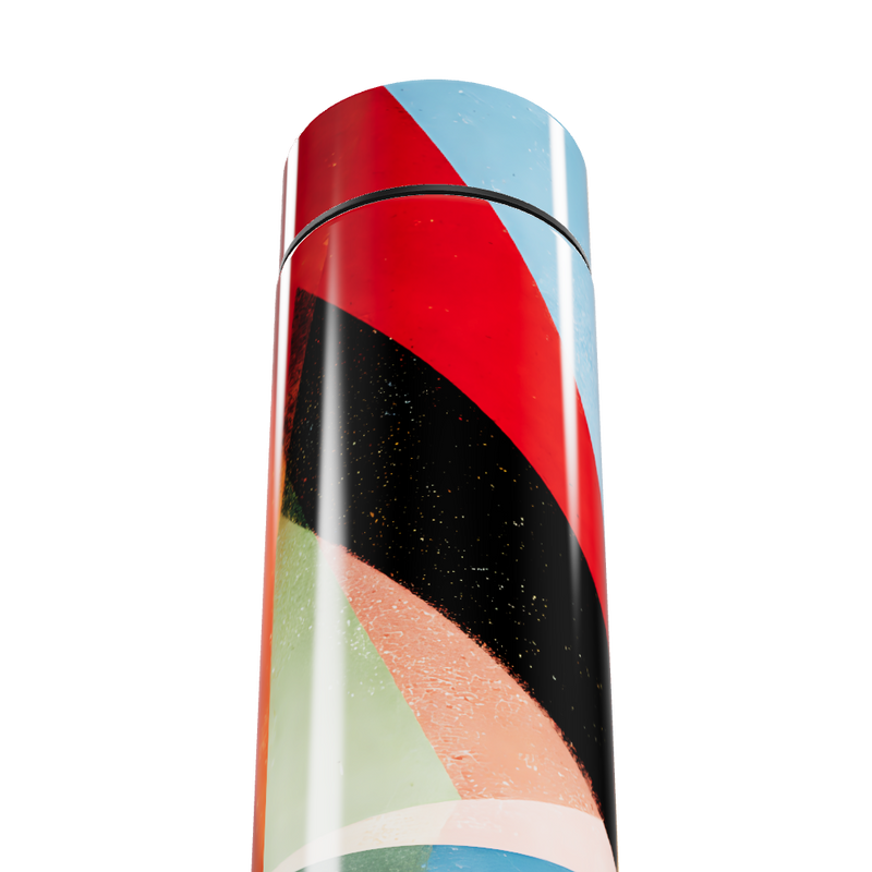 Garrafa Térmica Touch - Multicolorida com Listras