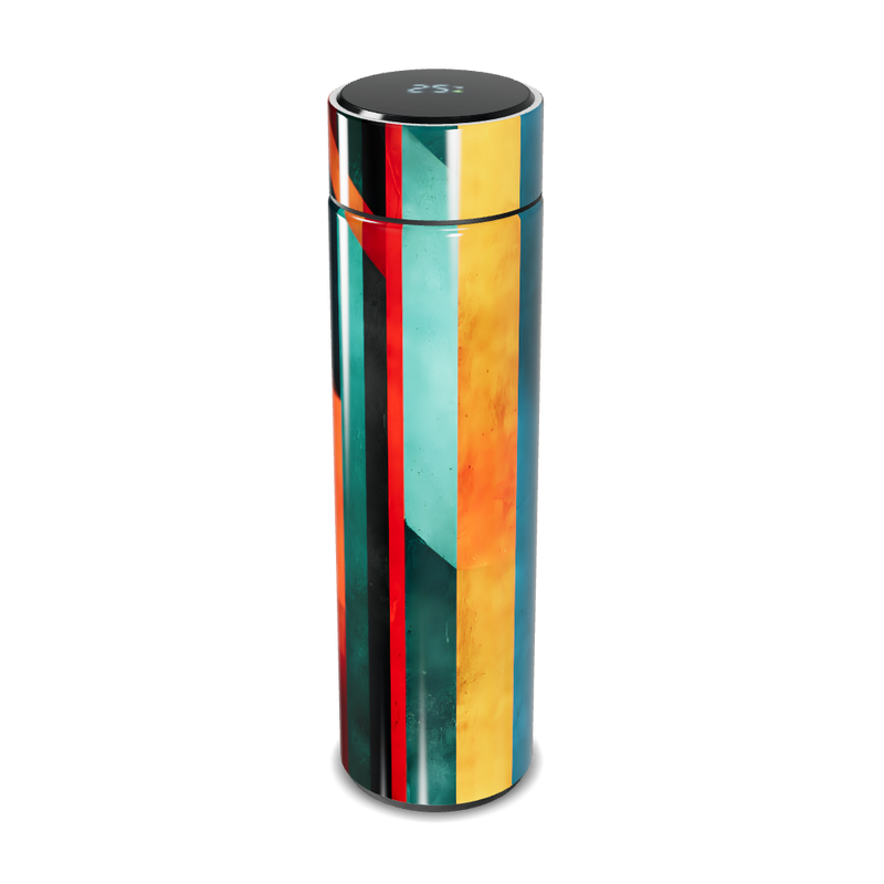 Garrafa Térmica Touch - Colorida com Listras