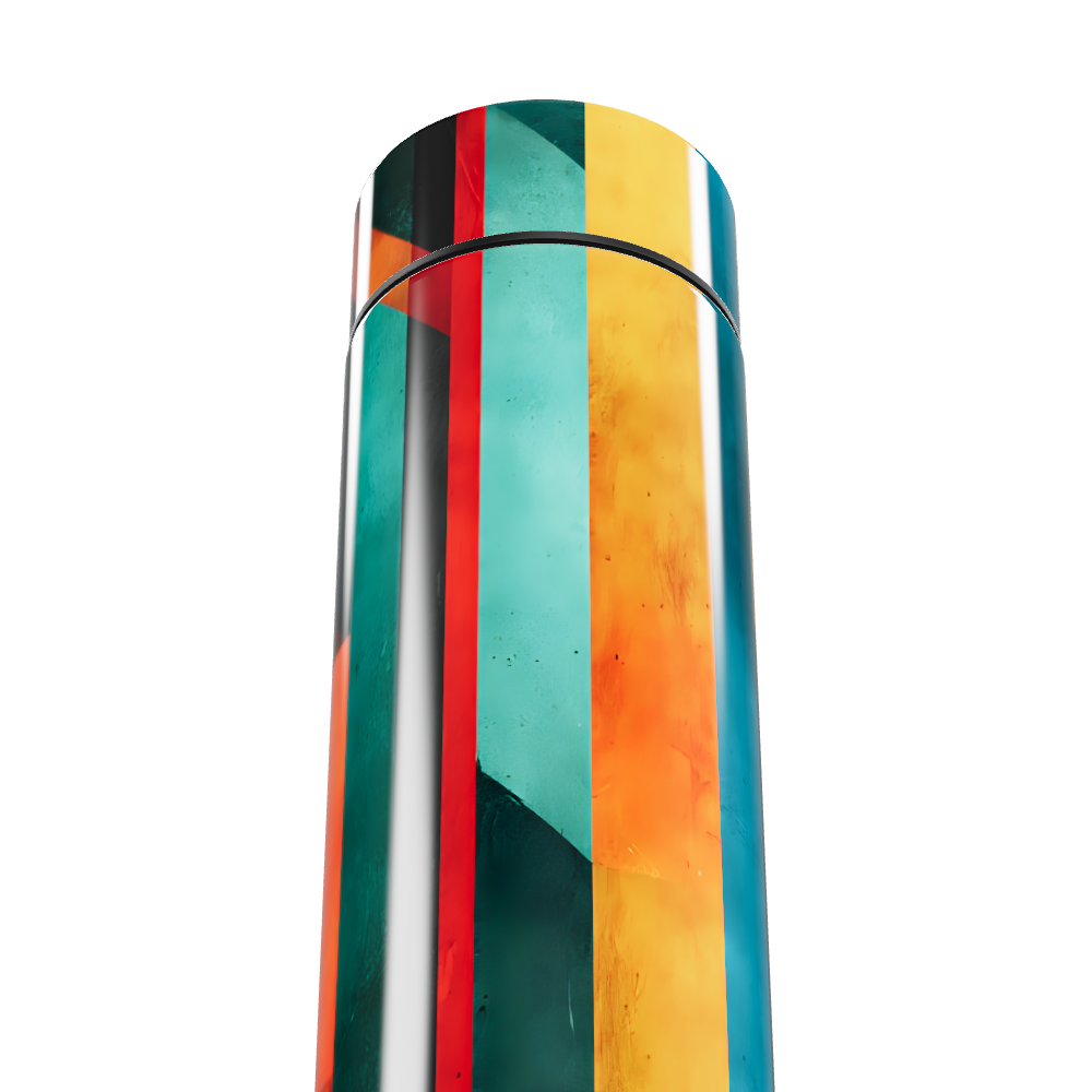 Garrafa Térmica Touch - Colorida com Listras