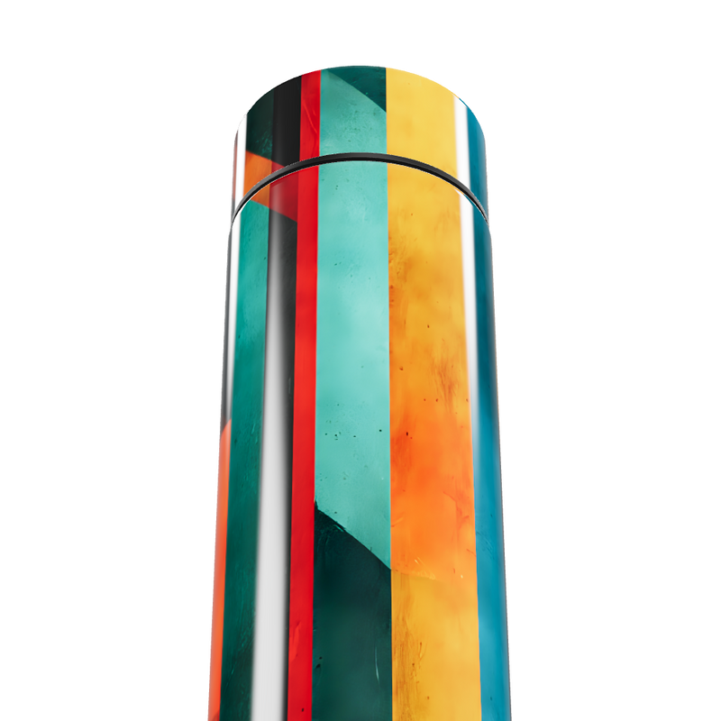 Garrafa Térmica Touch - Colorida com Listras