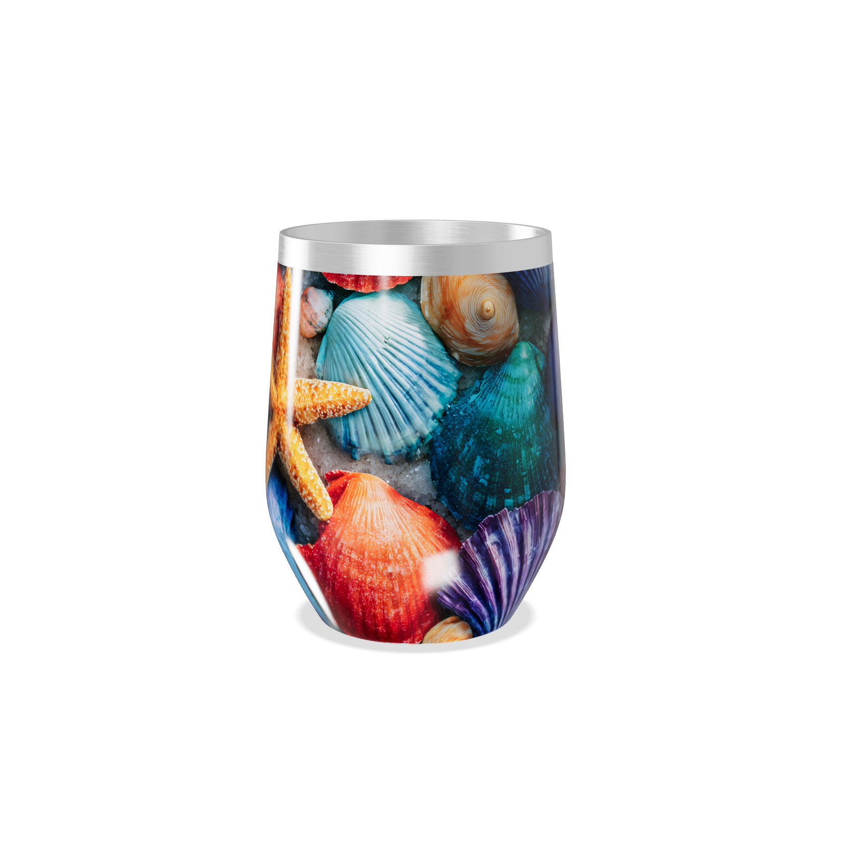 Copo Térmico Slim - Conchas Coloridas Inox