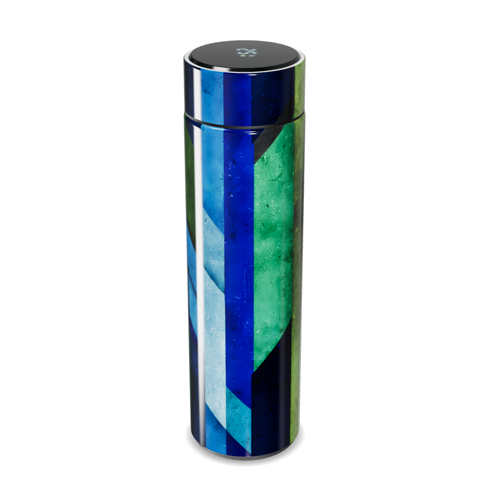 Garrafa Térmica Touch - Azul Verde Estampada