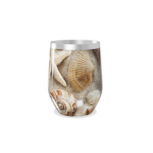 Copo Térmico Slim - Estampa Conchas Marítimas