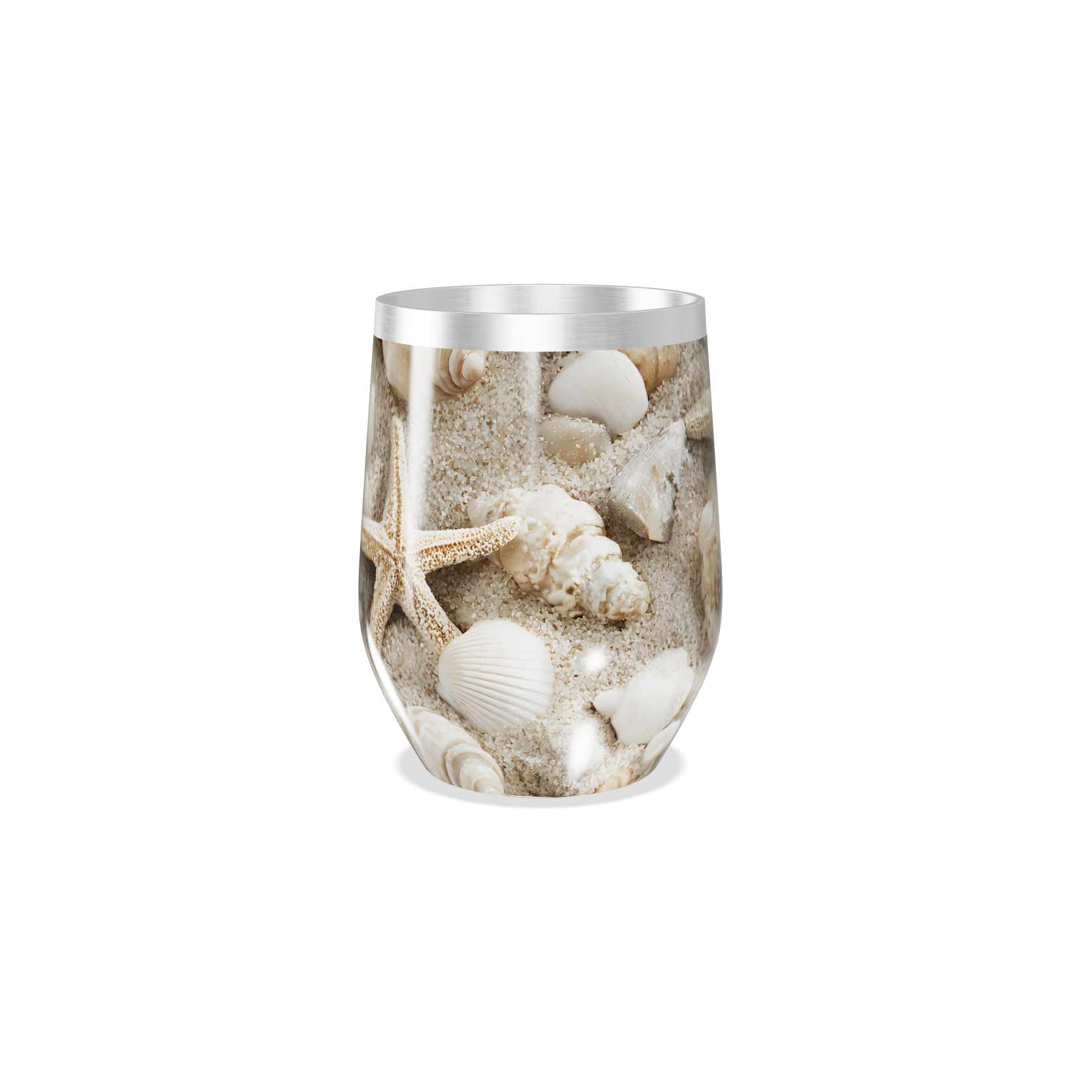 Copo Térmico Slim - Estampa Conchas Marítimas