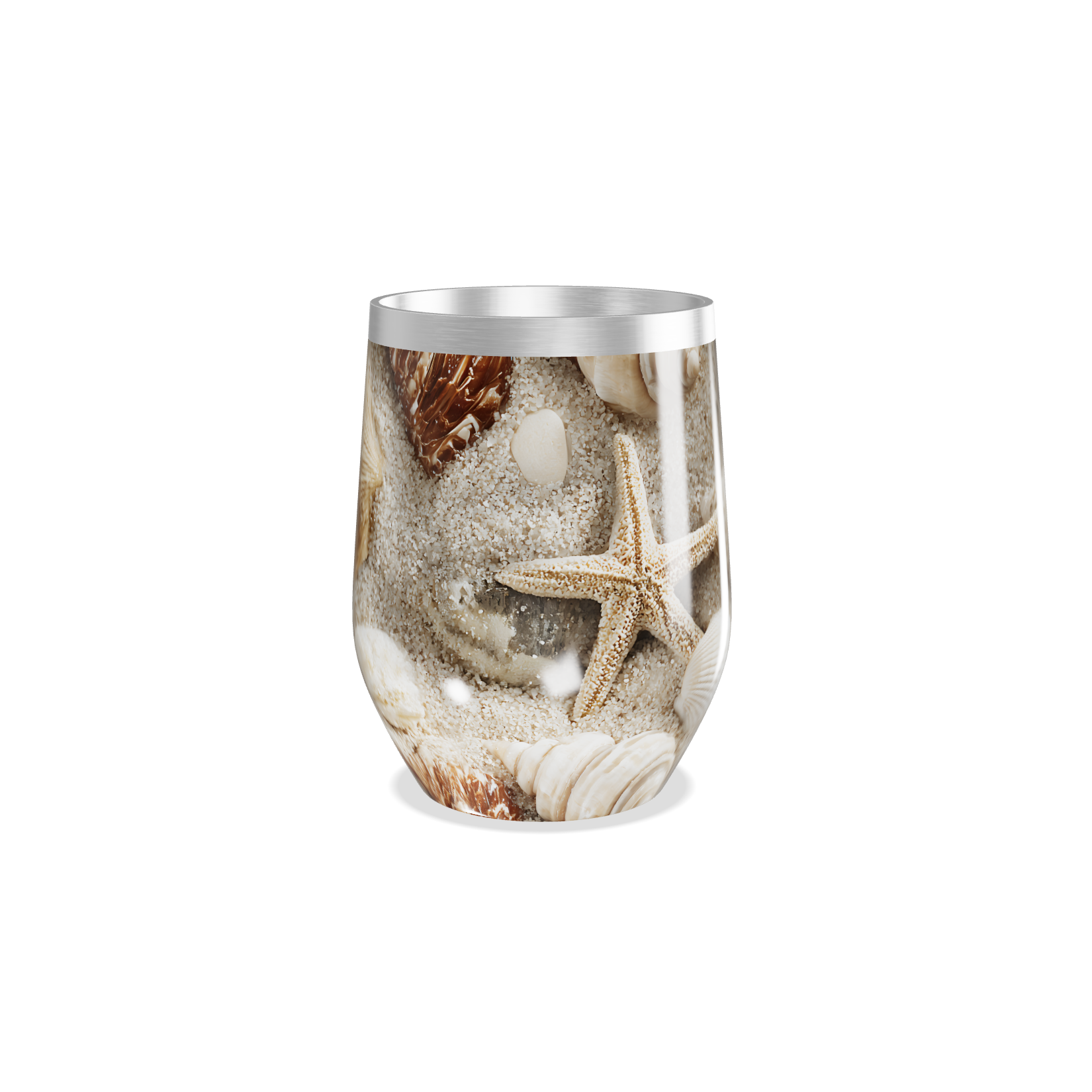 Copo Térmico Slim - Estampa Conchas Marítimas