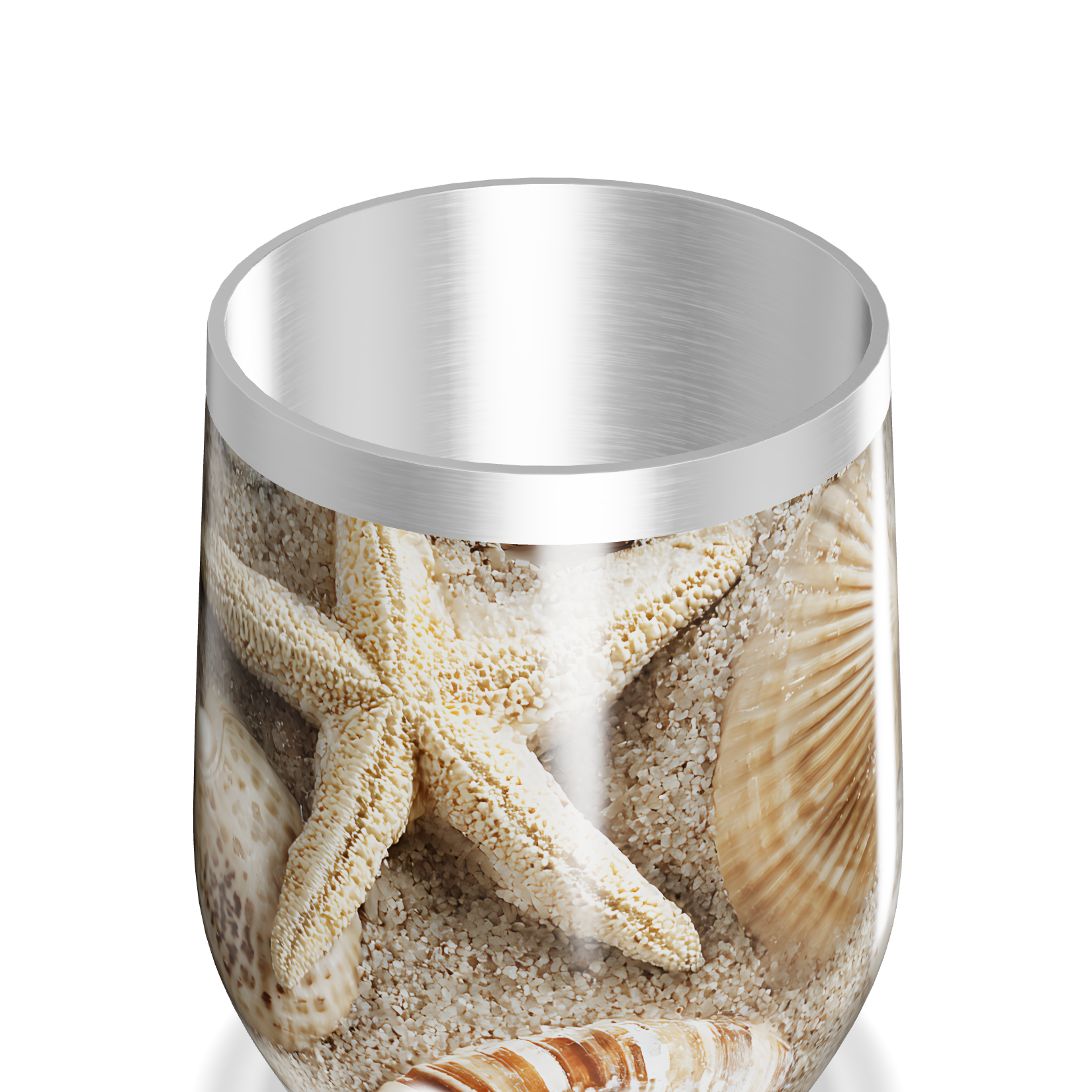 Copo Térmico Slim - Estampa Conchas Marítimas