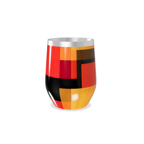 Copo Térmico Slim - Estampa Geométrica Colorida