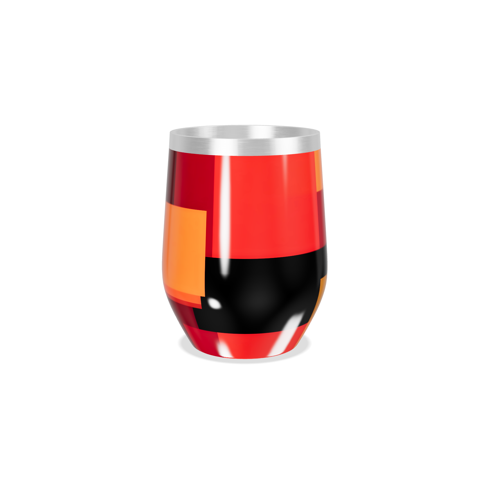 Copo Térmico Slim - Estampa Geométrica Colorida