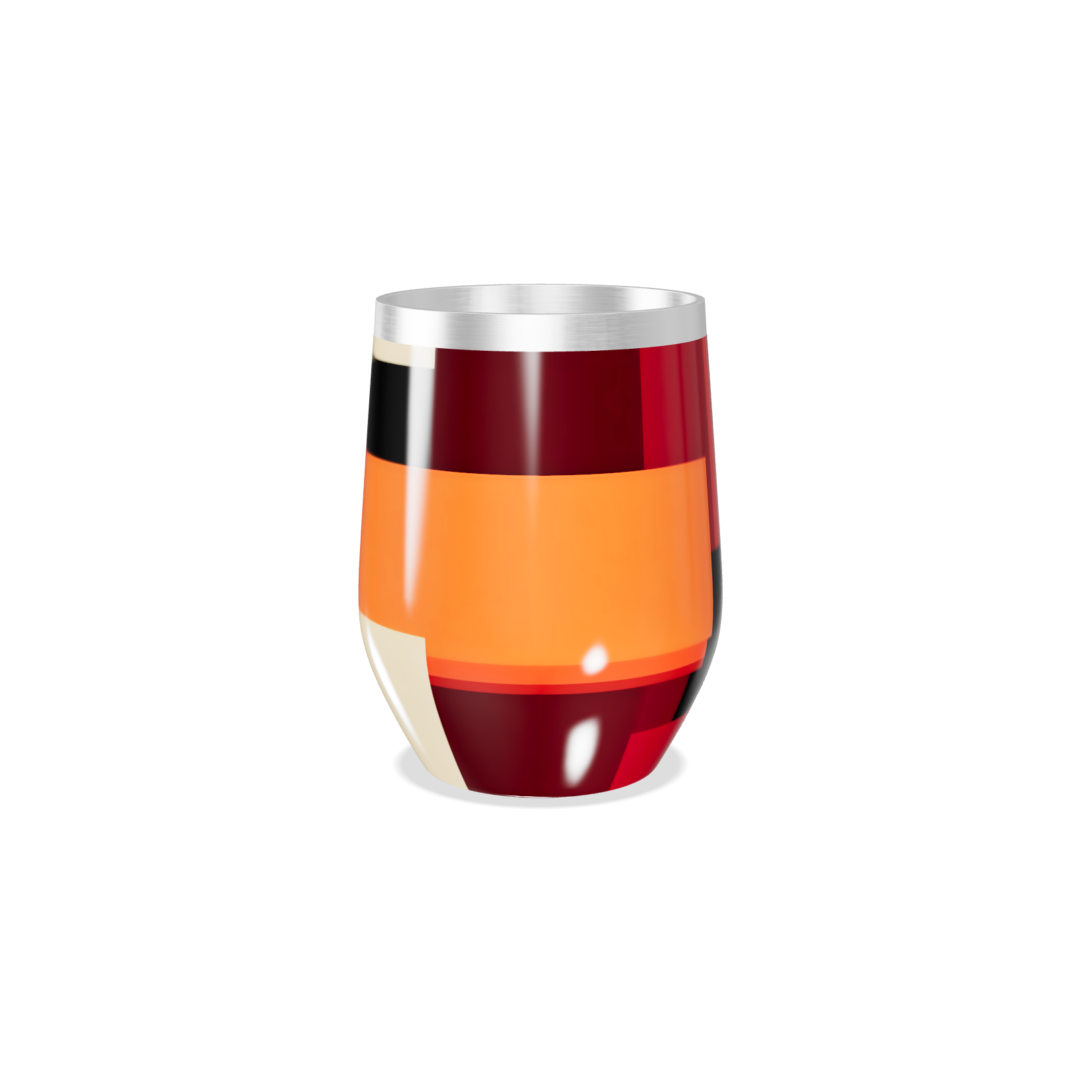 Copo Térmico Slim - Estampa Geométrica Colorida