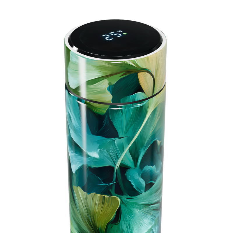 Garrafa Térmica Touch - Floral Verde