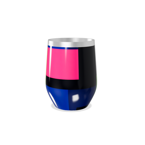 Copo Térmico Slim - Colorido Inox Azul e Rosa