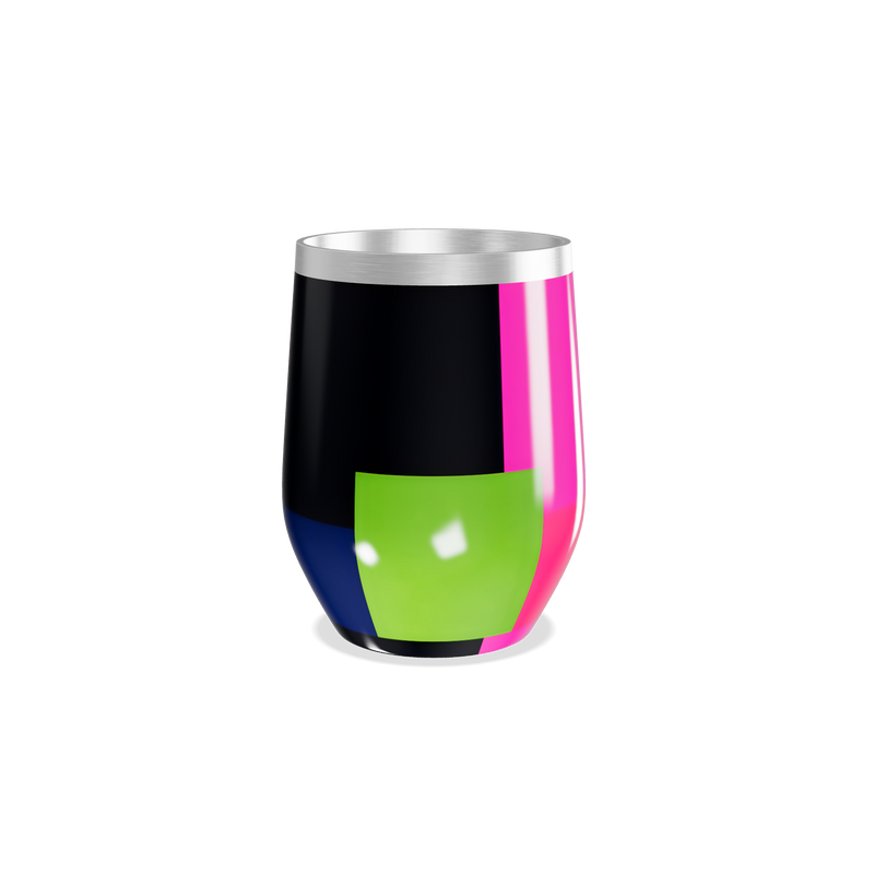 Copo Térmico Slim - Colorido Inox Azul e Rosa