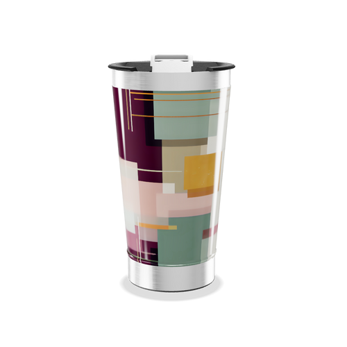 Copo Térmico - Estampa Geométrica Colorida