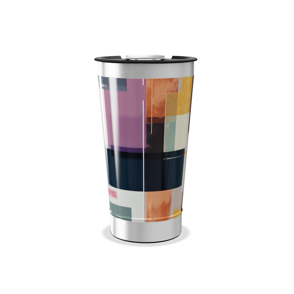 Copo Térmico - Estampa Geométrica Colorida