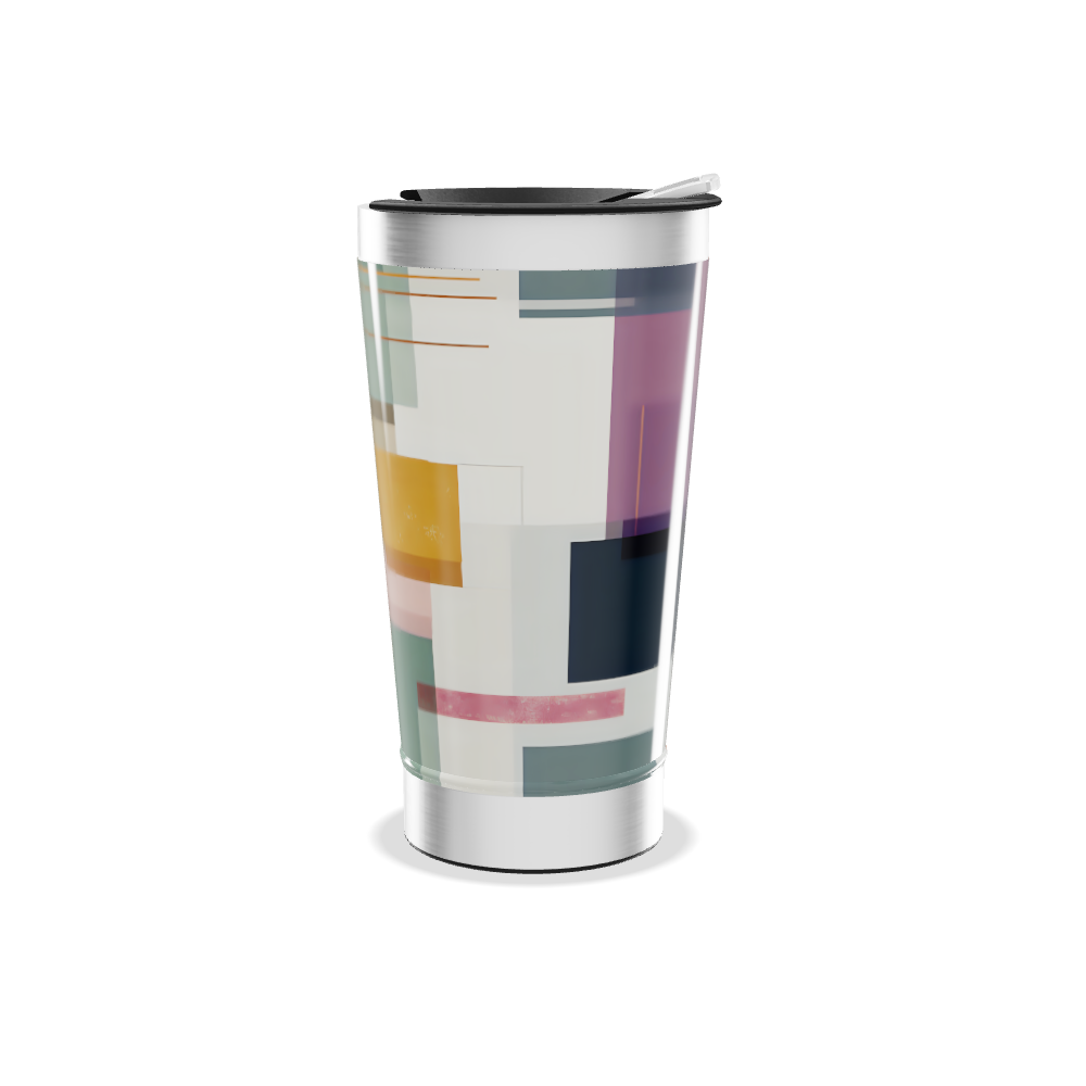 Copo Térmico - Estampa Geométrica Colorida