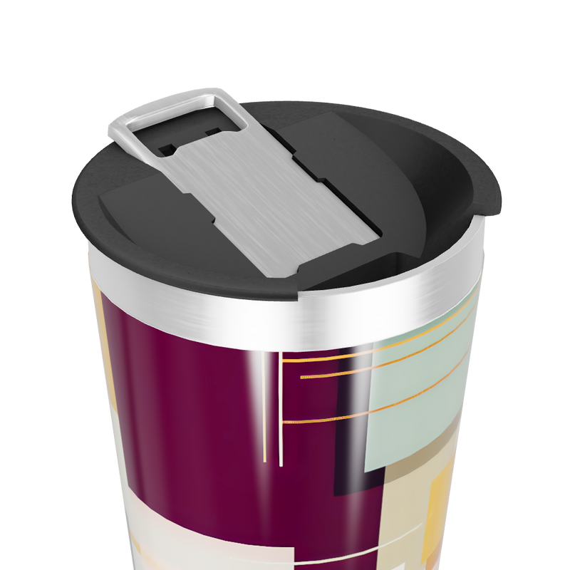 Copo Térmico - Estampa Geométrica Colorida