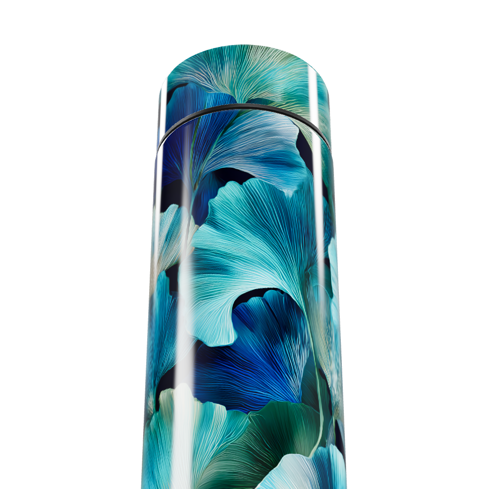 Garrafa Térmica Touch Floral Azul