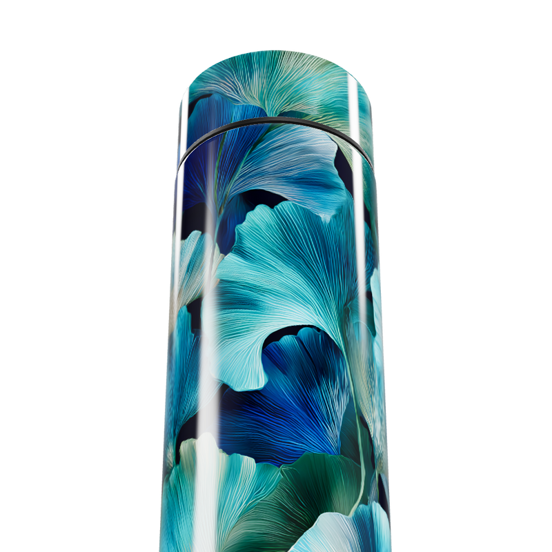 Garrafa Térmica Touch Floral Azul