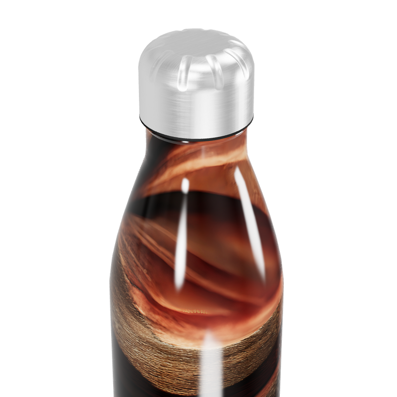 Garrafa Inox Estampa Madeira Verde