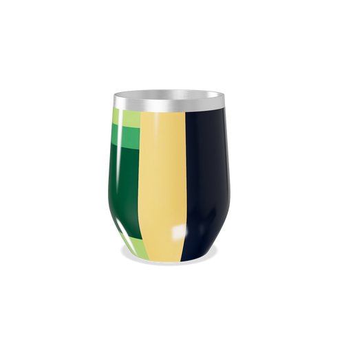 Copo Térmico Slim - Listras Coloridas Aço Inox