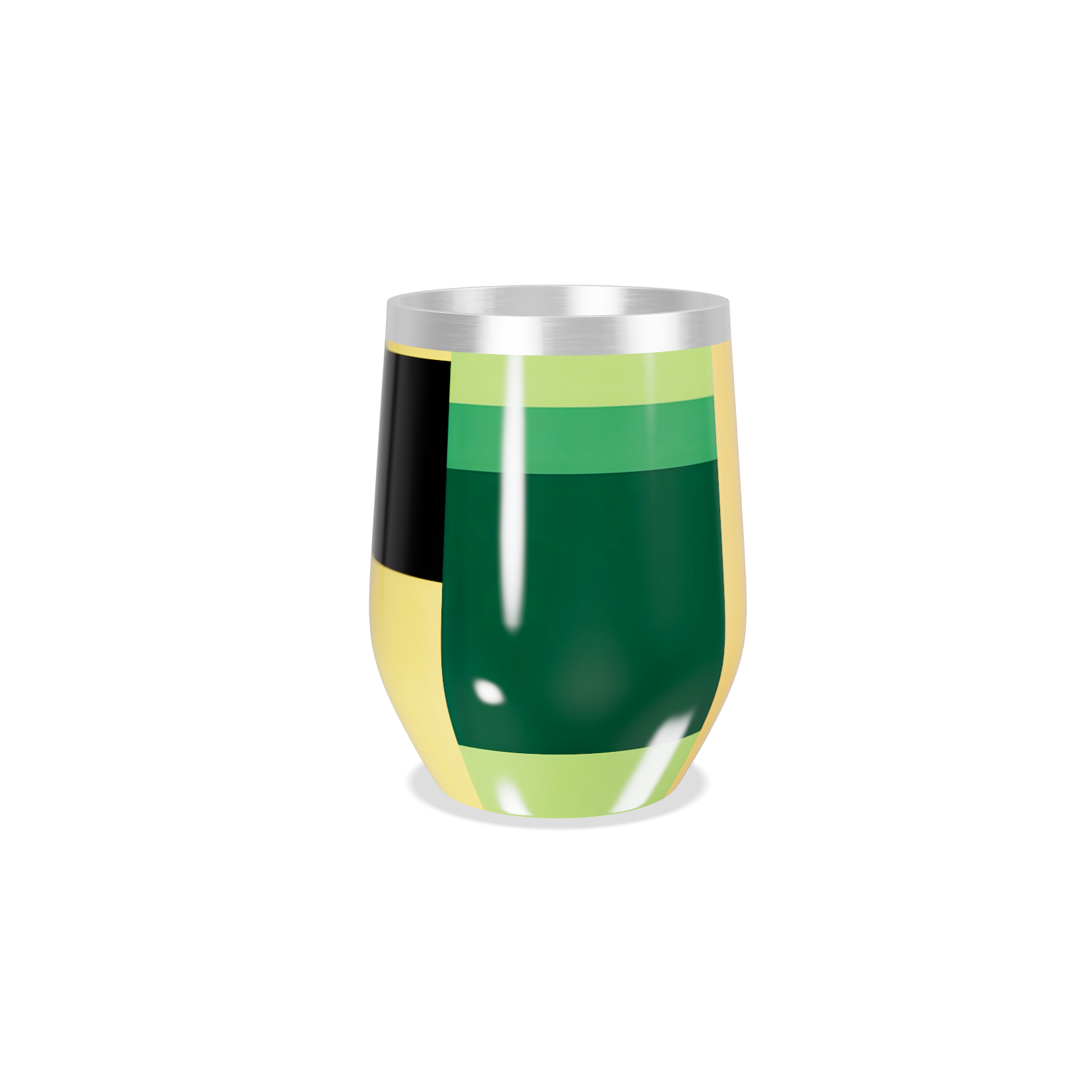 Copo Térmico Slim - Listras Coloridas Aço Inox