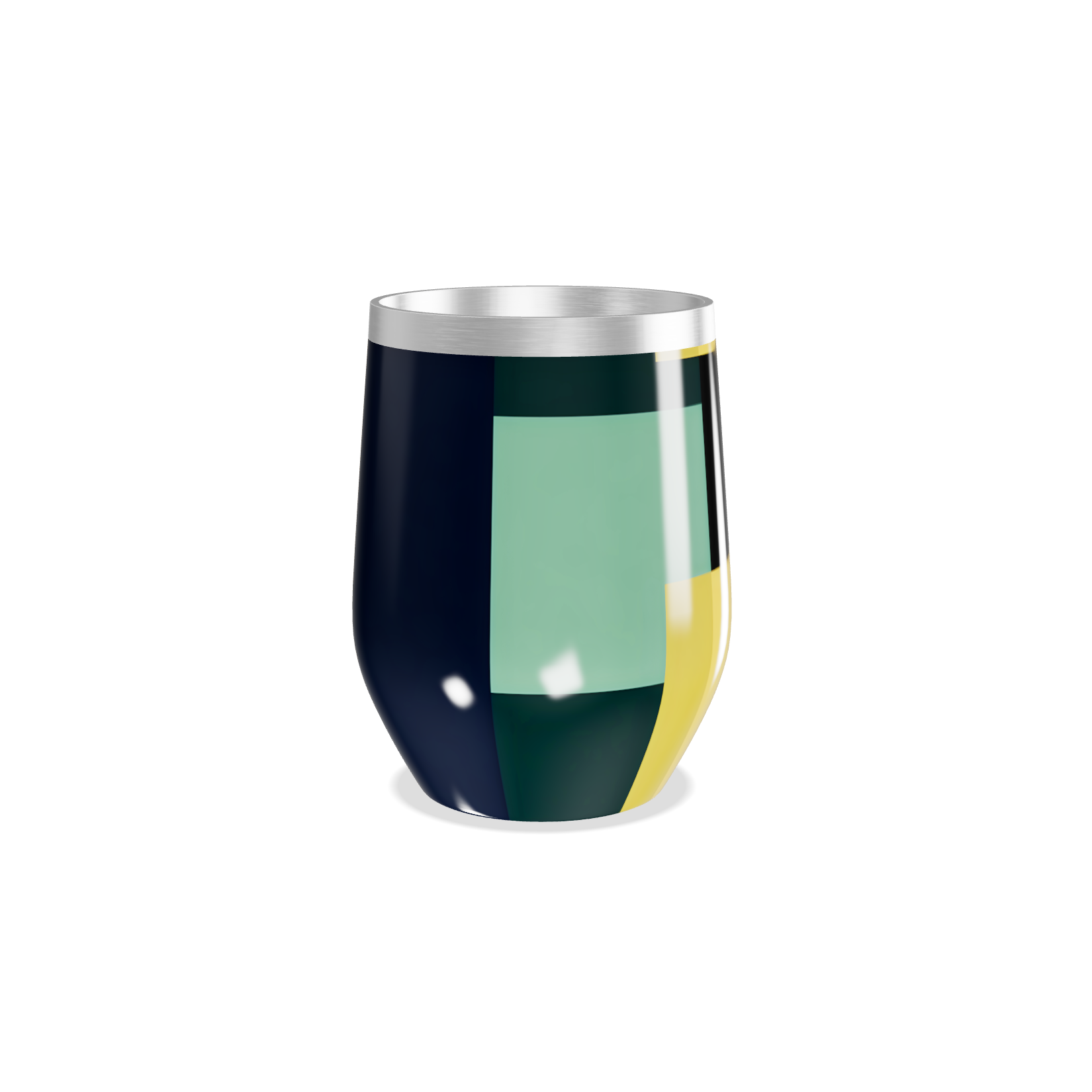 Copo Térmico Slim - Listras Coloridas Aço Inox