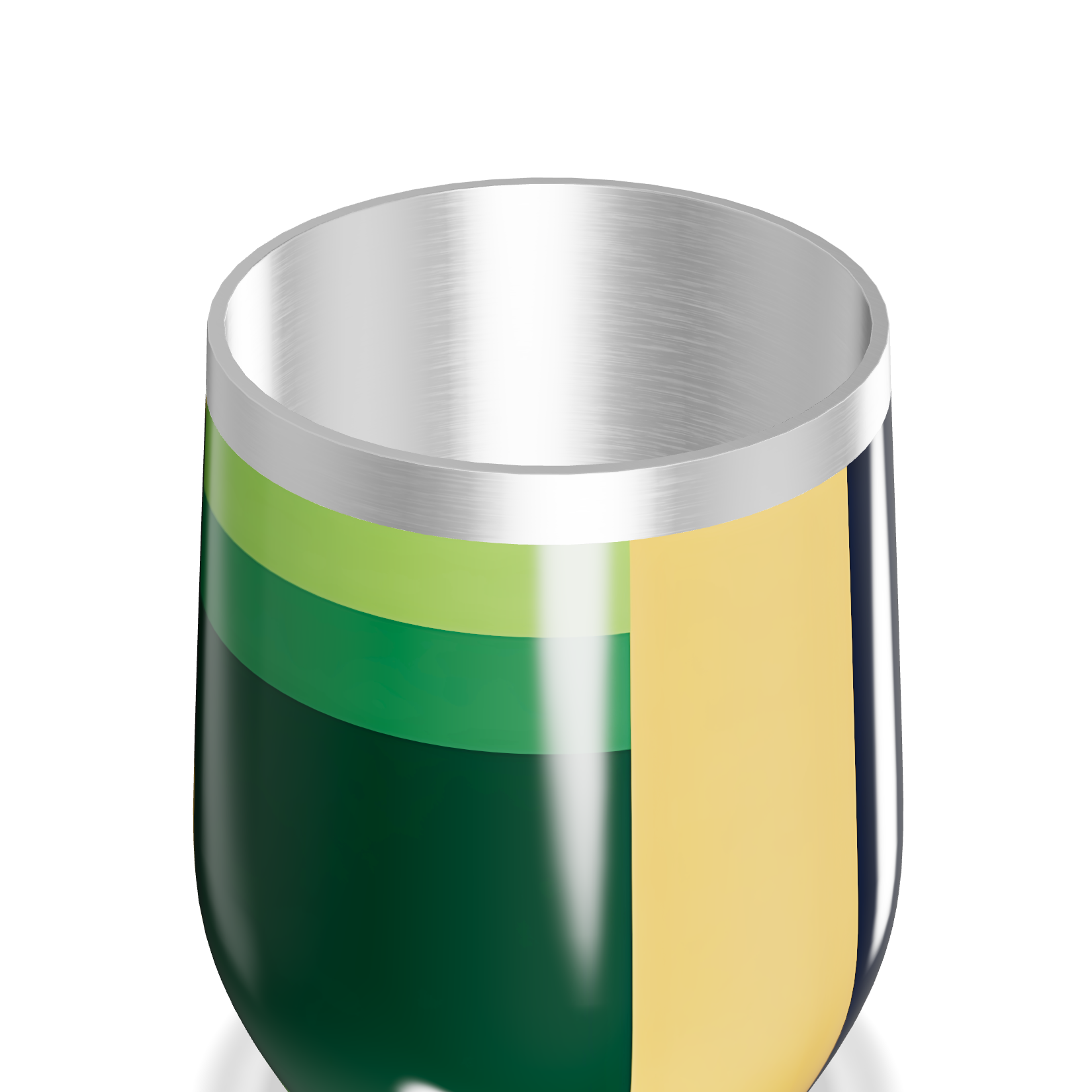 Copo Térmico Slim - Listras Coloridas Aço Inox