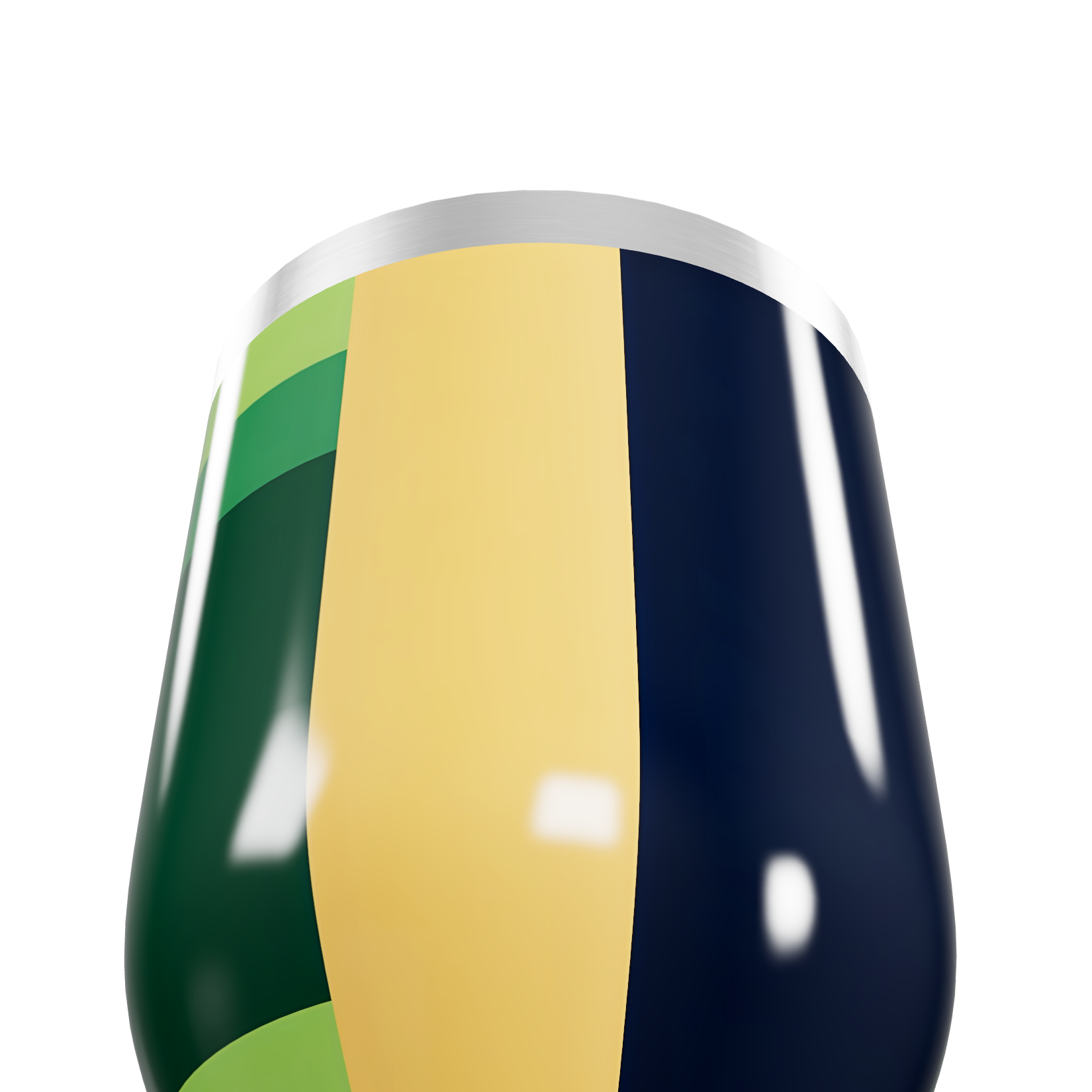 Copo Térmico Slim - Listras Coloridas Aço Inox