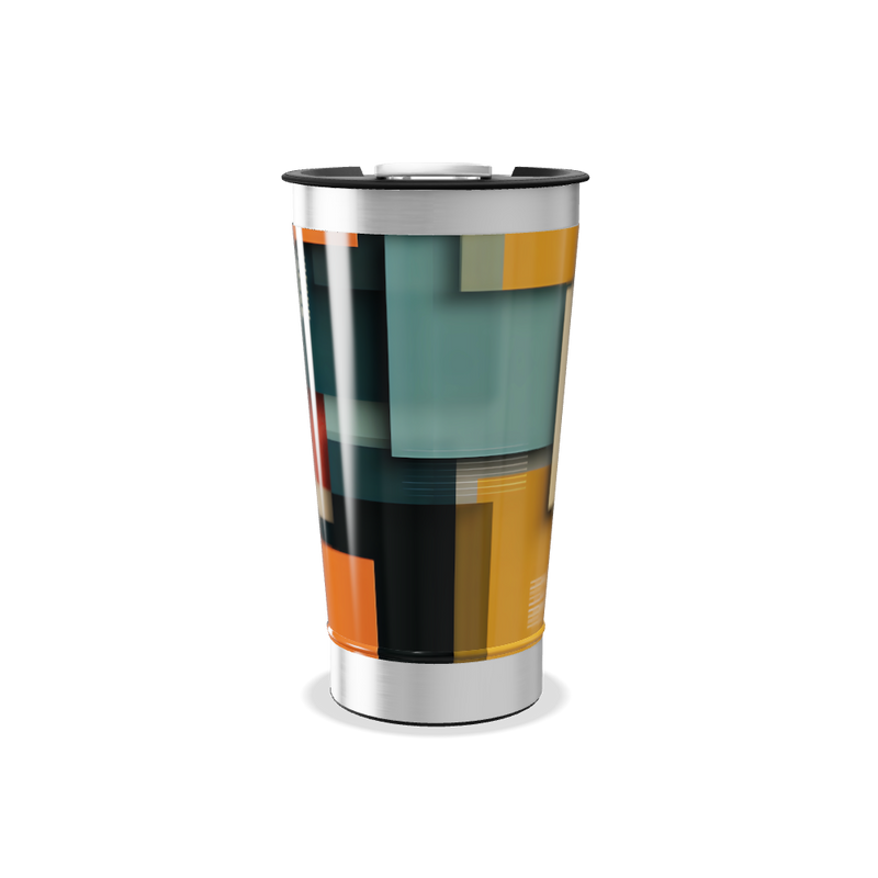 Copo Térmico - Estampa Geométrica Colorida