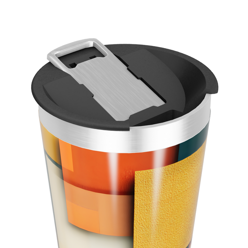 Copo Térmico - Estampa Geométrica Colorida