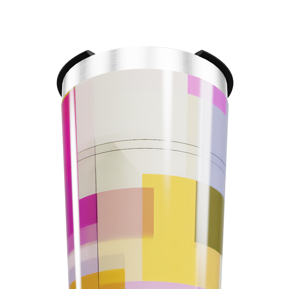 Copo Térmico - Com estampa geométrica colorida