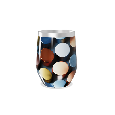 Copo Térmico Slim - Estampado Bolinhas Coloridas