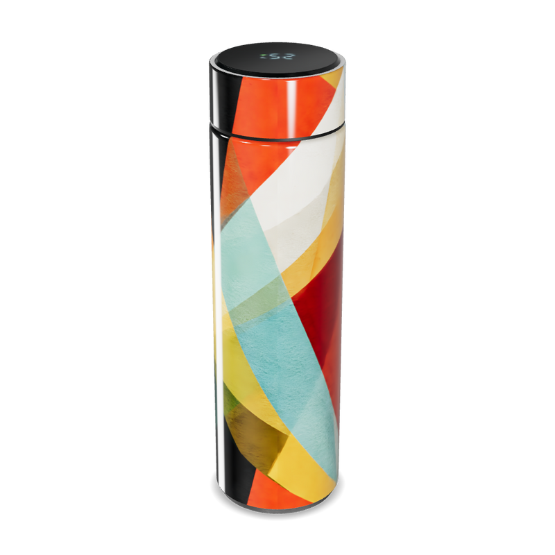 Garrafa Térmica Touch - Estampa Geométrica Colorida