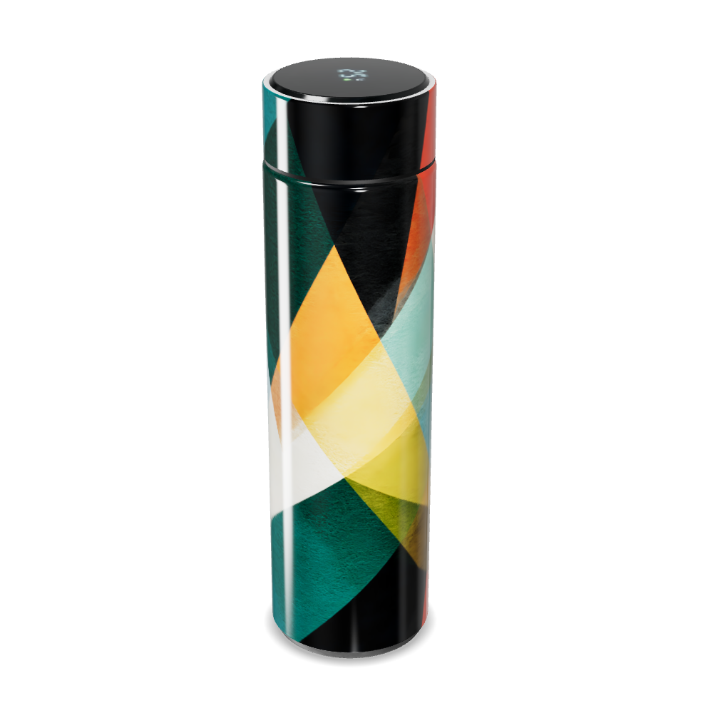 Garrafa Térmica Touch - Estampa Geométrica Colorida