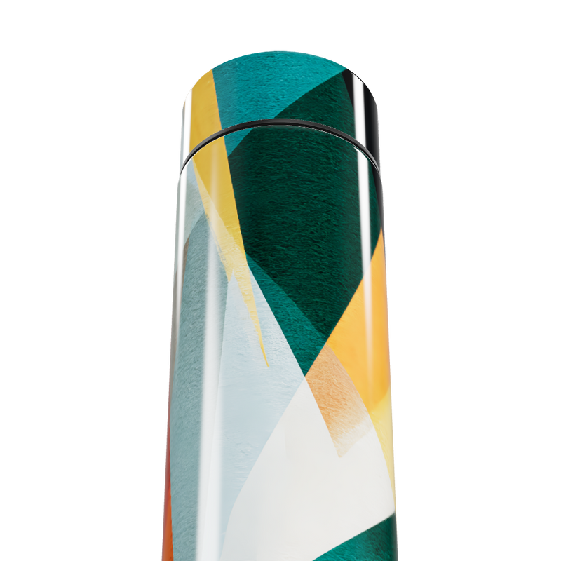 Garrafa Térmica Touch - Estampa Geométrica Colorida