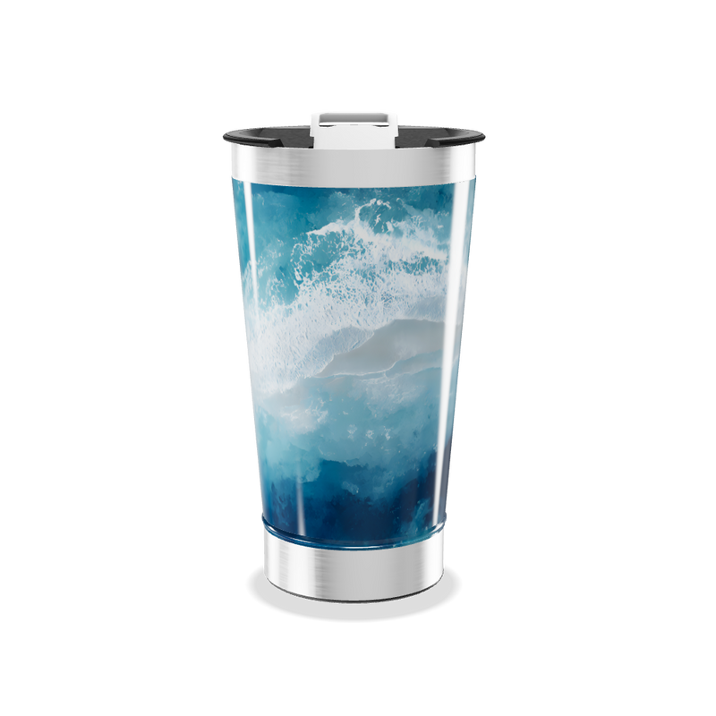 Copo Térmico - Estampa Oceano Azul