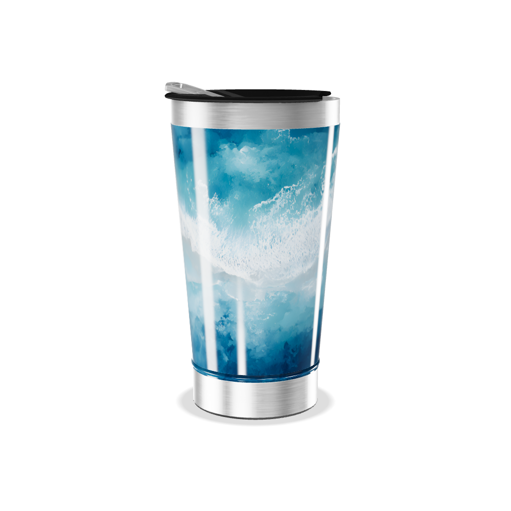 Copo Térmico - Estampa Oceano Azul
