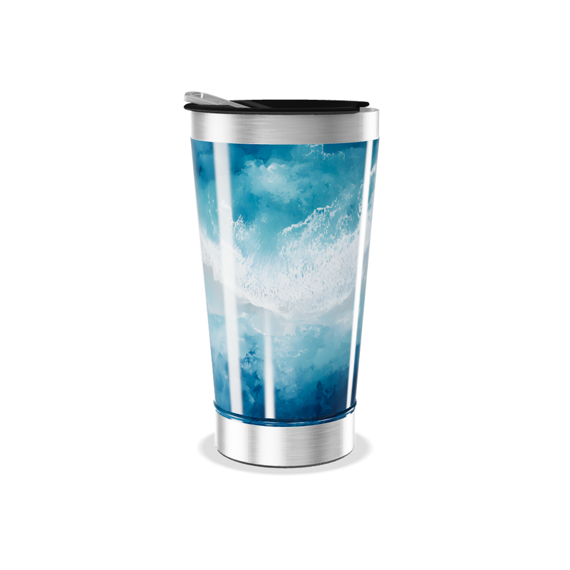 Copo Térmico - Estampa Oceano Azul