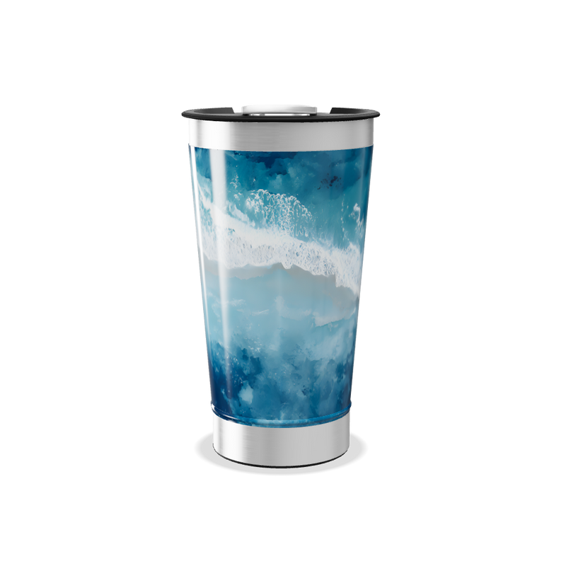 Copo Térmico - Estampa Oceano Azul