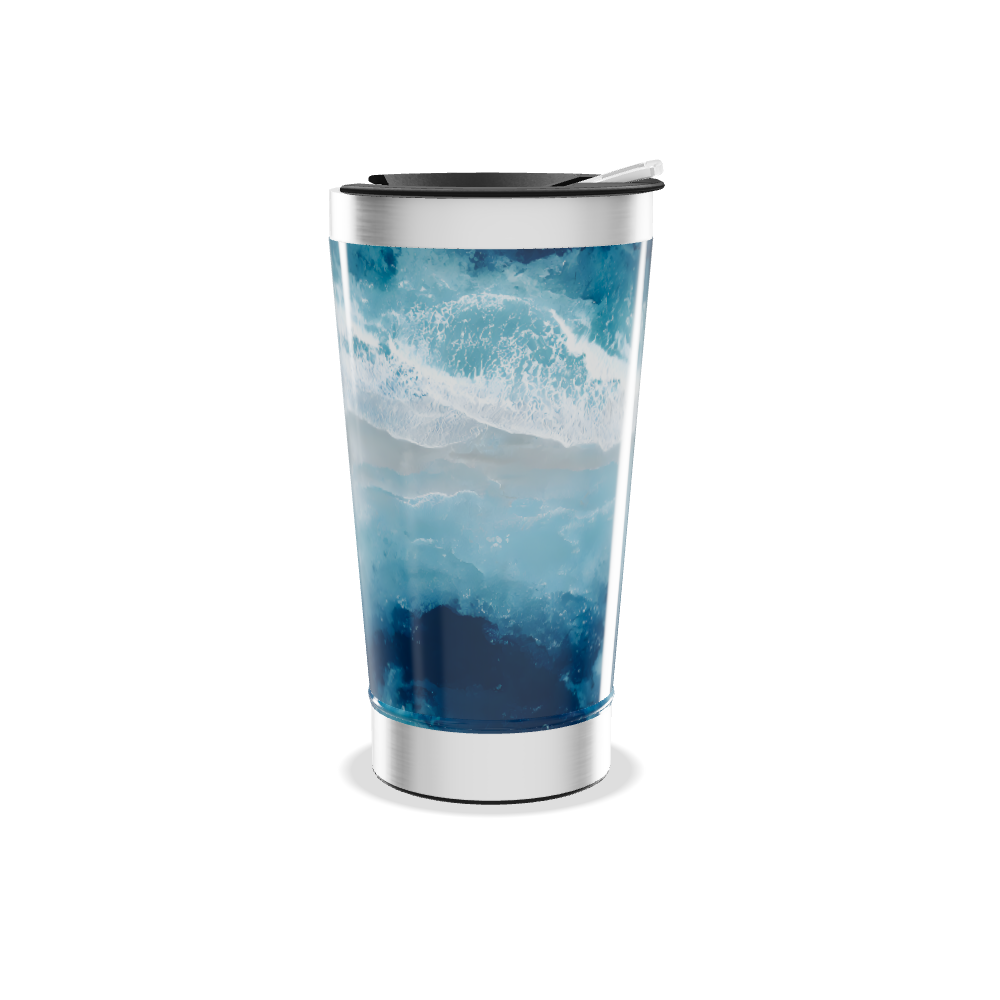 Copo Térmico - Estampa Oceano Azul