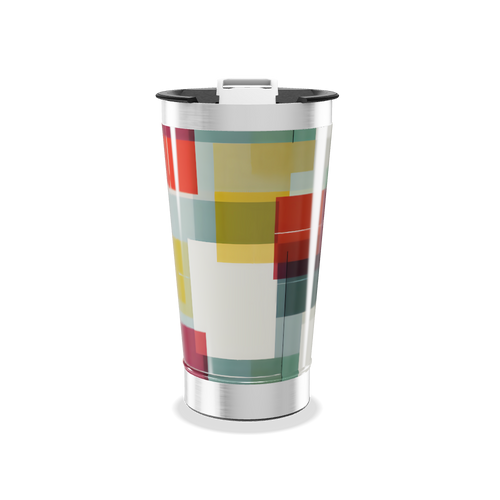 Copo Térmico - Estampa Colorida Geométrica