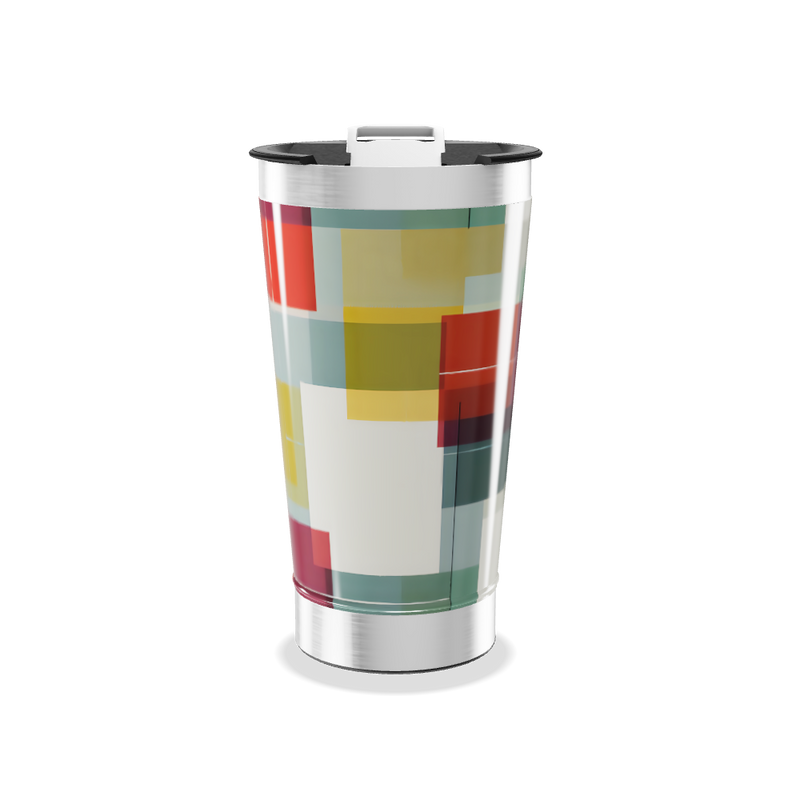 Copo Térmico - Estampa Colorida Geométrica