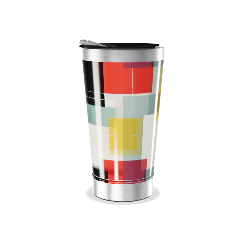 Copo Térmico - Estampa Colorida Geométrica