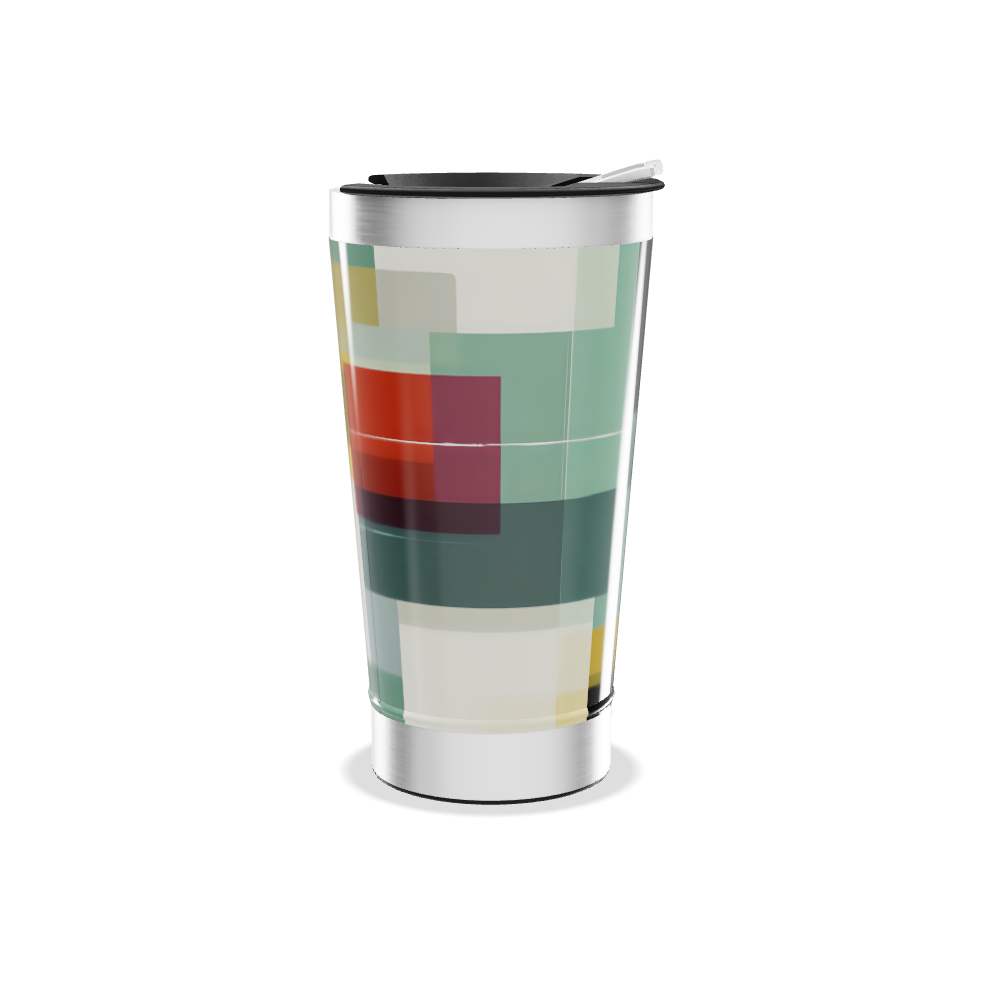 Copo Térmico - Estampa Colorida Geométrica