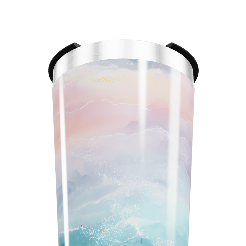 Copo Térmico - Estampa Pastel Aquarela