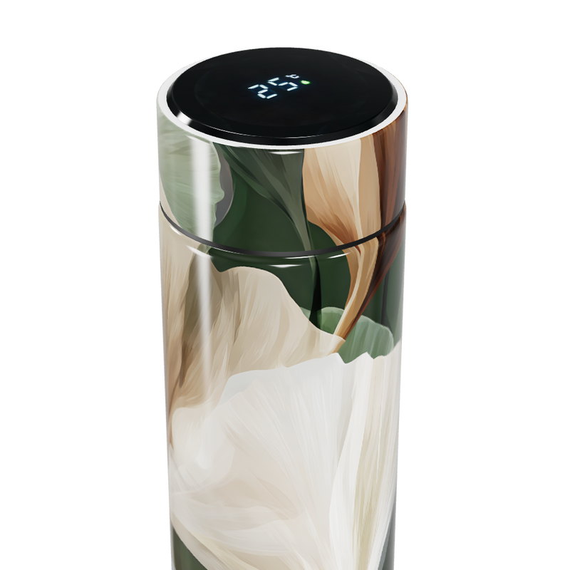 Garrafa Térmica Touch - Floral com Visor Digital